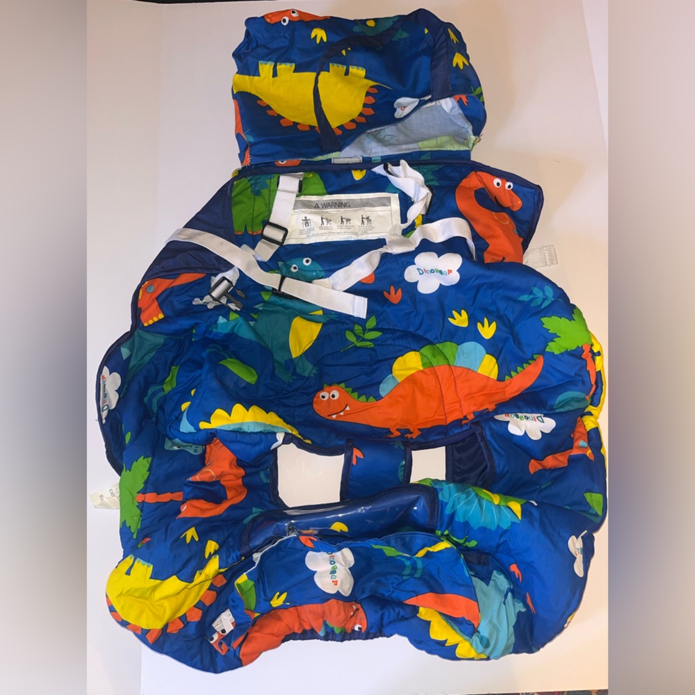 Blue Dinosaur Print shopping cart cover
